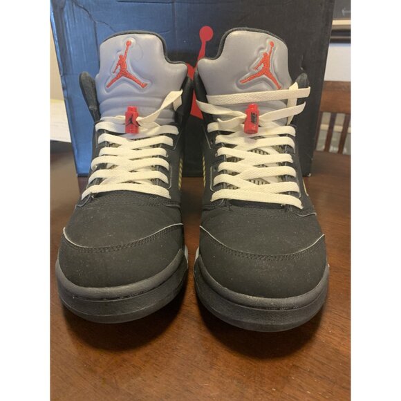 Air Jordan 5 OG Metallic Black/Metallic Silver Size 9.5 W/ Box & Extra Laces - Picture 5 of 6